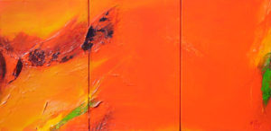 Norbert Pagé Rouge d'automne 33 x 66 cm 2008
